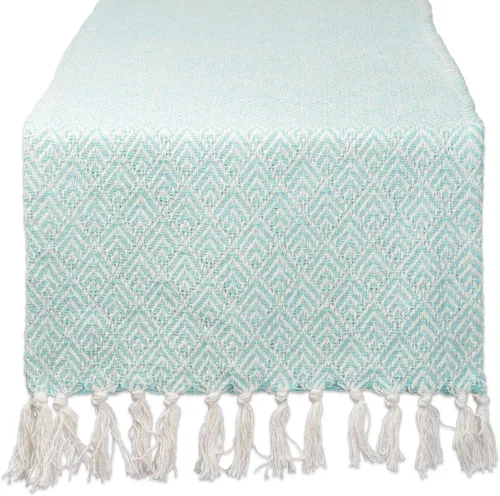 Vista 10 de DII Camino de mesa trenzado estilo granja, 15 x 72 pulgadas, 1 pieza, gris