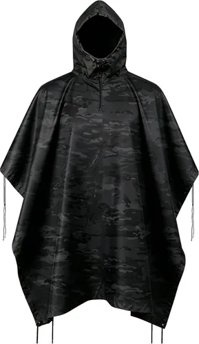 Vista 8 de Poncho de lluvia de camuflaje, abrigo impermeable multiusos