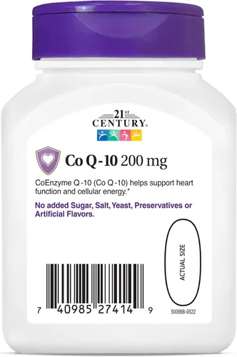 Vista 6 de 21st Century Co Q10 200 mg cápsulas blandas, 90