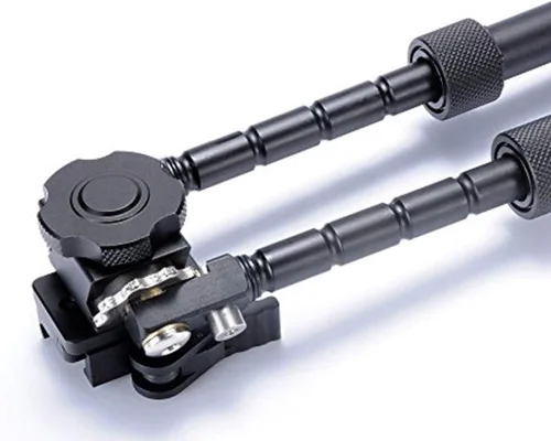 Vista 4 de Mlok - Bípode para rifles Girado 360 grados con 5 posiciones de bloqueo Bípode de caza ajustable plegable de 6.5 a 9 pulgadas de altura apto