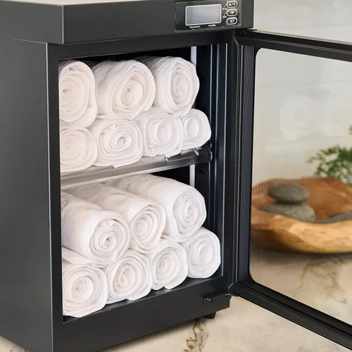 Vista 5 de Toallas faciales profesionales de microfibra de diseño dividido para spa, suministros de esteticista de vapor, herramientas de salón y peluquería