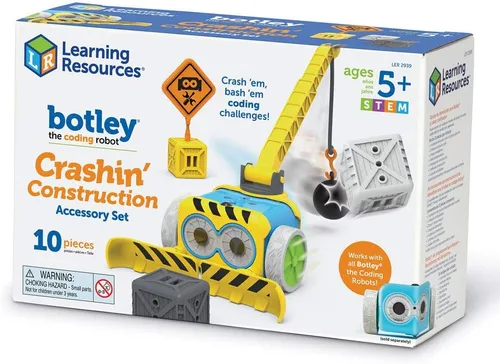 Vista 6 de Learning Resources Botley Crashin' - Juego de accesorios de construcción (botella no incluida), 10 piezas, codificación para niños de 5 años