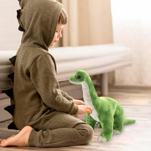 Vista 7 de ArtCreativity Gran Dinosaurio Brachiosaurus de Peluche Cómodo y Acogedor - Almohada de Animal de Peluche Suave y Mimoso - Lindo Diseño de Pie - Idea