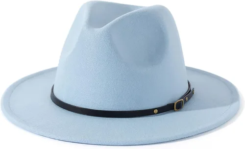 Vista 16 de Lisianthus - Sombrero con cinta con hebilla de ajuste, para mujer, modelo Fedora
