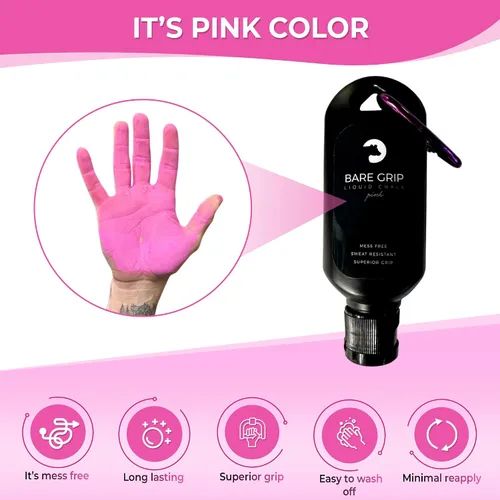Vista 4 de Tiza líquida rosa, resistente al sudor para todas las actividades