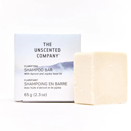 Vista 3 de The Unscented Company Barra de champú clarificante, para tipos de cabello fino a ondulado, 2.3 oz (65 g)