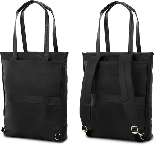 Vista 3 de Samsonite Mobile Solutions 2 Mochila convertible, bolsa 3 en 1, mochila cruzada y para laptop con funda acolchada para laptop, bolsillo para botella