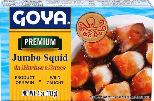Vista 3 de Goya Foods Octopus Style - Piezas de calamar en salsa marinara, 4 onzas (paquete de 25)
