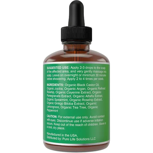 Vista 6 de Suero hidratante y engrosante del cabello, aceite vegano para el tratamiento del cuero cabelludo para mujeres, hombres con cabello seco, encrespado