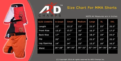 Vista 5 de ARD-Champs Xtreme MMA - Pantalones cortos de combate para artes marciales mixtas (UFC), color blanco