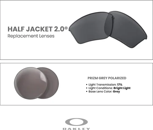 Vista 3 de OAKLEY Original Half Jacket 2.0 XL OO9154 Replacement Lenses For Men For Women+ Bundle Microfiber Pouch -FRAMES NOT INCLUDED