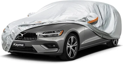 Vista 9 de Kayme Hatchback - Funda impermeable para todo tipo de clima (hasta 177 pulgadas) Protects cars from outdoor UV exposure, blocks blowing dust and