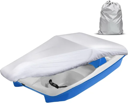 Vista 8 de iCOVER - Funda para bote de pedales, apta para botes de remo de 3 o 5 personas, funda impermeable resistente para remos, negra