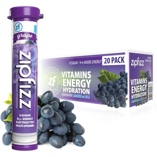 Vista 11 de Zipfizz Bebida energética diaria en polvo, Berry, paquete de 12 Energía sostenida 3-en-1, hidratación rápida y vitaminas esenciales Sin azúcar