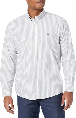 Vista 17 de Brooks Brothers Camisa Deportiva de Manga Larga sin Planchar con Botón para Hombre CORAL ROJO