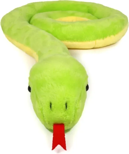 Vista 4 de Ice King Bear Lindo animal de peluche de serpiente verde (mentir)