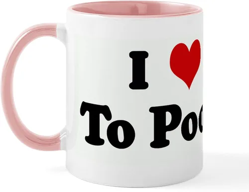Vista 14 de CafePress Time To Poop Mugs Taza de café de cerámica de 11 oz (11.0 fl oz)