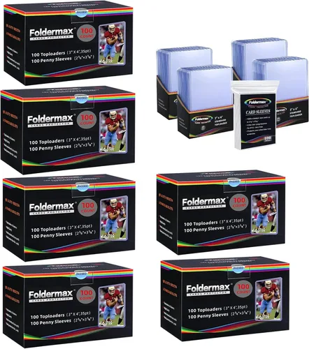Vista 7 de 100 Toploaders para tarjetas, protector de tarjetas Toploader 35PT, fundas de plástico duro de 3 x 4 pulgadas, protector de tarjeta de béisbol