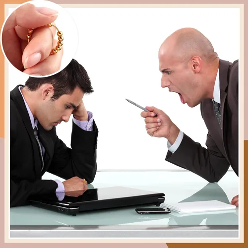 Vista 6 de Yinkin 30 anillos para ansiedad para mujeres, de acero inoxidable, ajustable, con cuentas, para hombres y adultos, alivio del estrés (dorado)