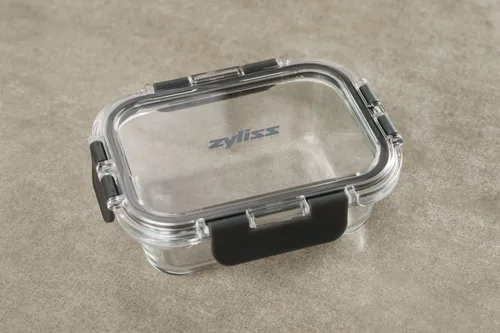 Vista 7 de [Usado] Zyliss Recipiente de vidrio, vidrio resistente a roturas, caja de almacenamiento de alimentos hermética con tapa sellable, apto