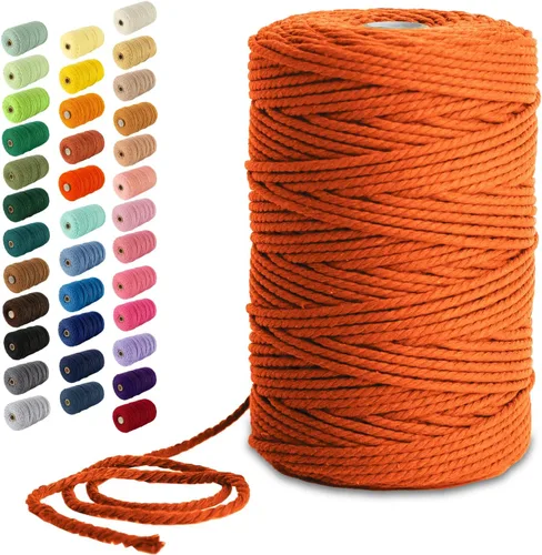 Vista 96 de Nook Theory Hilo de macramé de 3mm 109 yardas - Cuerda de macramé suave de 4mm, 5mm perfecta para nudos - Suministros de macramé para colgadores