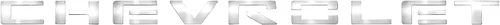 Vista 2 de Putco Kit de letras para rejilla Chevrolet - Acero inoxidable - Compatible con Chevy Silverado 1500 2019-2022