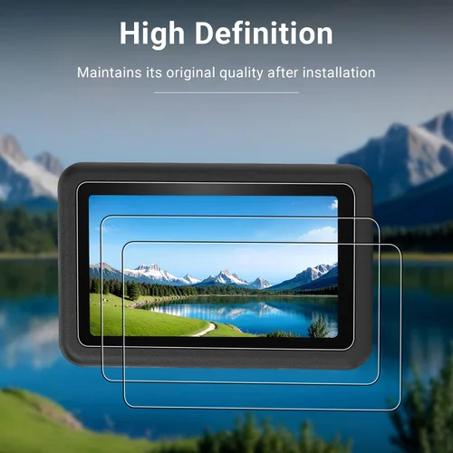 Vista 4 de CYNOVA Osmo Action 6 - Protector de pantalla para DJI Osmo Action 6, protector de pantalla de vidrio templado ultra transparente con 1 funda
