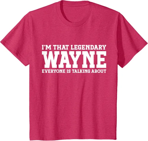 Vista 59 de Wayne Personal Name Funny Wayne Camiseta, Negro