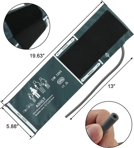 Vista 3 de CM Brazalete de repuesto para monitor de presión arterial y máquina para circunferencia superior del brazo de 25-35 CM (tamaño adulto)