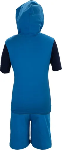 Vista 8 de LEGO Ninjago - Conjunto corto de disfraz de Ninjago Lloyd y Kai para niños pantalones cortos verdes y rojos y camiseta a juego con capucha Verde