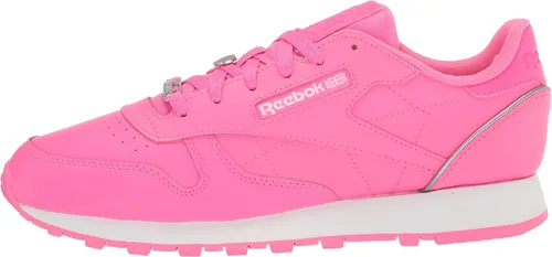 Vista 8 de Reebok Tenis clásicos de cuero para mujer Atomic PinkBlancoPewter