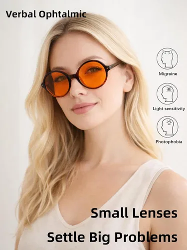 Vista 9 de FL-41 y FL-60 Migraña Sensibilidad Luz Azul Gafas Mujeres