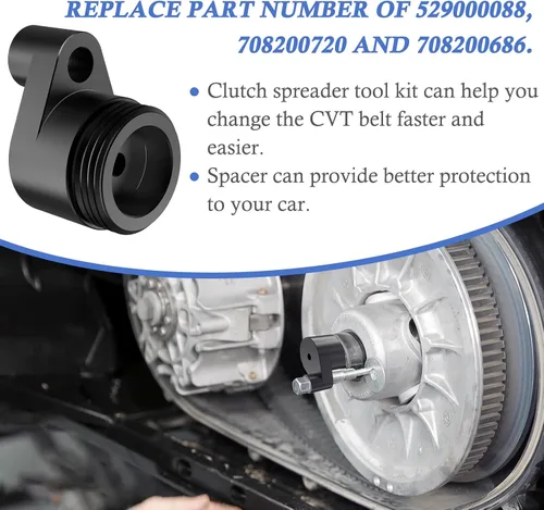 Vista 4 de CVT - Kit de herramientas de cambio de correa de transmisión para separador de embrague, compatible con Can Am Maverick X3 Trail Max 2017-2022