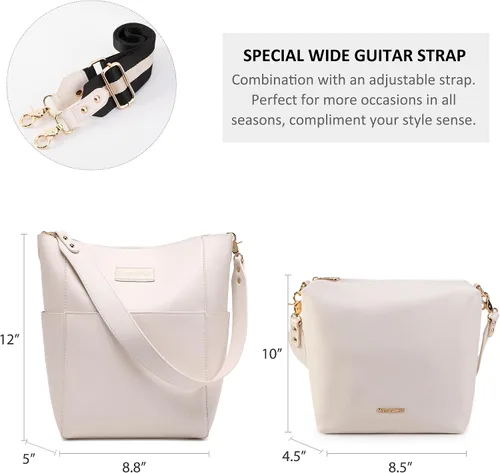 Vista 5 de Montana West Bucket Bag for Women Crossbody Purses and Handbags Hobo Shoulder Bags
