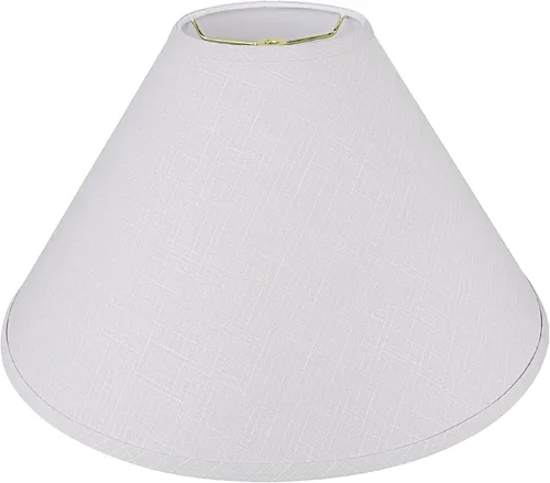 Vista 11 de Aspen Creative 32201A tapa dura Empire araña lámpara sombra en crema, 6" superior x 19" inferior x 12" altura inclinada
