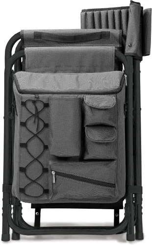 Vista 8 de Picnic Time Fusion – Silla plegable, Gris/Negro