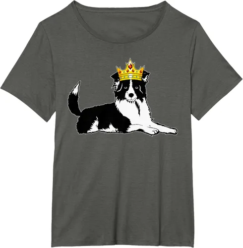 Vista 16 de Border Collie Crown - Camiseta veterinaria de piel de pastoreo de ovejas, Negro