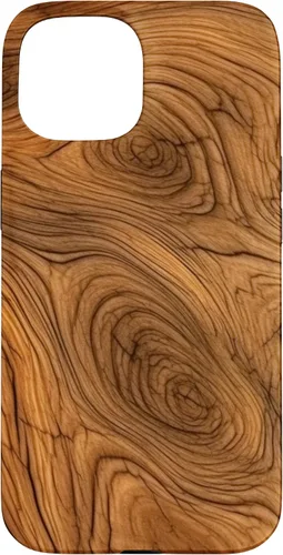 Vista 6 de iPhone 7 Plus/8 Plus elegante estampado de grano de madera marrón intenso estuche con estampado