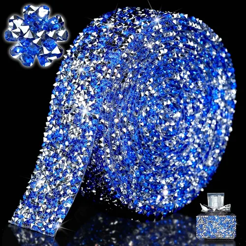 Vista 20 de Locacrystal Cinta de diamantes de imitación de resina con cristales brillantes, autoadhesiva, para planchar, para manualidades, automóviles Negro