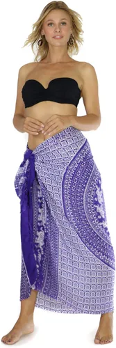 Vista 2 de 1 World Sarongs Bolsa de traje de baño para mujer, pareo y pulsera de concha