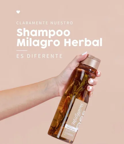 Vista 5 de Milagros Champú Herbal & Tratamiento Biorepolarizador Combate caida del cabello y promueve su crecimiento Tratamiento de Colombia Milagros ideal