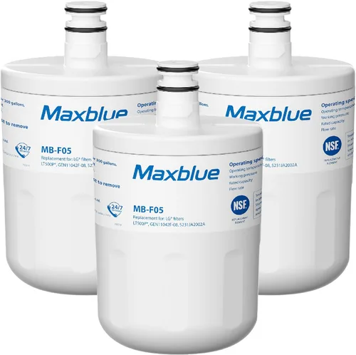 Vista 9 de Maxblue Filtro de agua para refrigerador 5231JA2002A, repuesto para LG® LT500P®, ADQ72910911, GEN11042FR-08, LFX25974ST, ADQ72910901, ADQ72910907