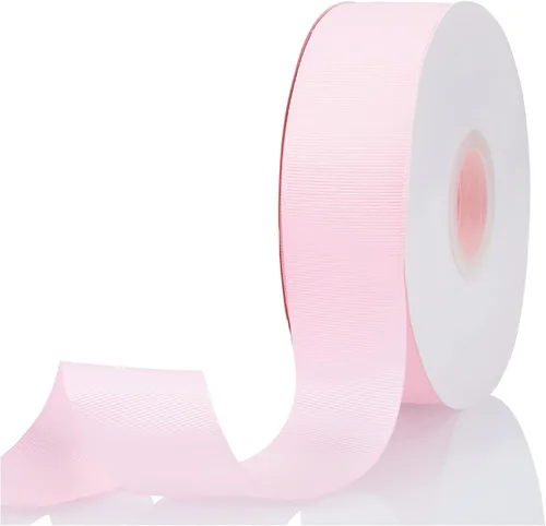 Vista 46 de Cinta de grogrén de doble cara de color liso azul bebé de 1-1/2 pulgadas x 50 yardas para envolver regalos, bodas, fiestas, manualidades, lazos