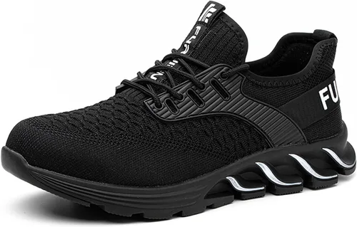 Vista 8 de Steel Toe Shoes for Men Women Indestructible Work Shoes Lightweight Puncture Proof Comfortable Water Resistant Safety Sneakers Slip-Resistant