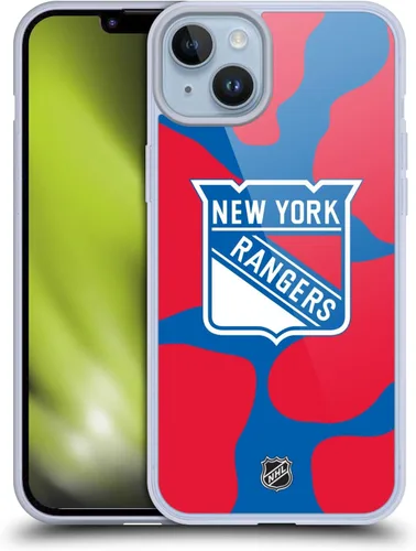 Vista 40 de Head Case Designs Funda de gel suave con licencia oficial de la NHL Camouflage New York Rangers compatible con Apple iPhone 7 Plus/iPhone 8 Plus