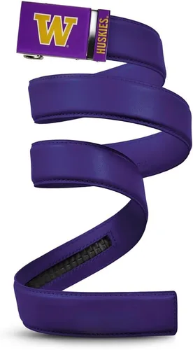 Vista 49 de Mission Belt Con licencia oficial de la NC Alabama Crimson Tide Crimson Tide (Cuero Negro)