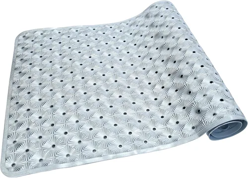 Vista 10 de Tapete antideslizante para bañera con ventosas de 15 x 27 pulgadas, tapete de ducha antideslizante para niños, niños pequeños y personas mayores