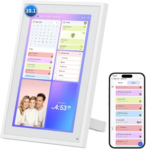 Vista 12 de Calendario digital de 15.6" gráfico inteligente de tareas y planificador Negro-15.6 pulgadas
