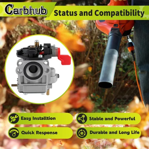 Vista 2 de Carbhub 308028004 Carburador para Homelite Ryobi UT-08072 UT-08572 UT-08572-A UT-08042 UT-08542 UT-08542-A UT-08542-B UT-08012 UT-08512 UT-085 12-A