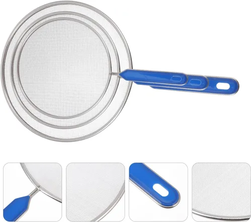 Vista 8 de 3pcs Stainless Steel Splatter Screen for Saucepan Cooking